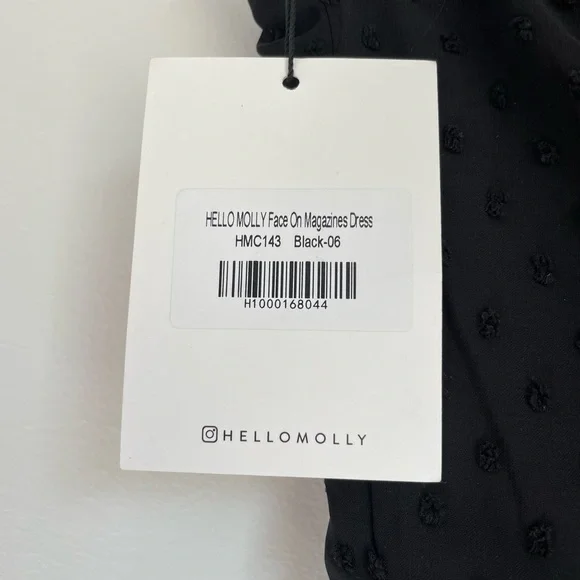 Hello Molly Face on Magazines Dress - XS Black - Picture 7 of 7
